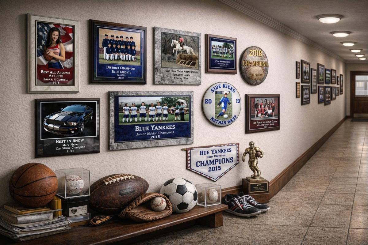 CustomSportsProducts.com Photo Plaque Awards